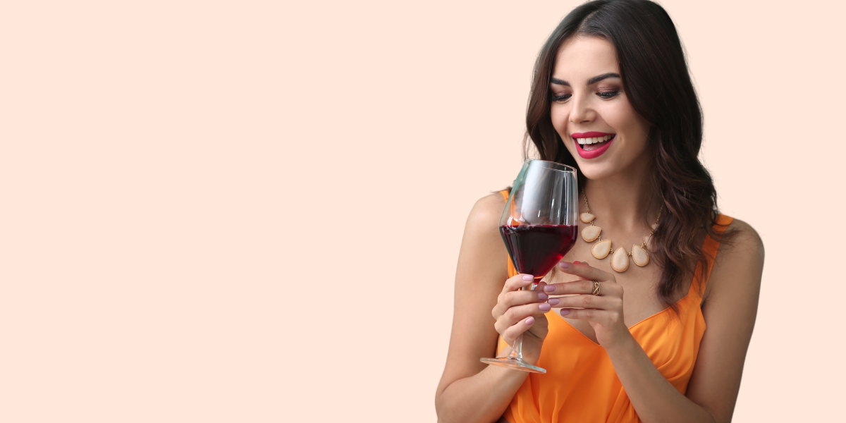 Clean Wines - Woman enjoying red wine